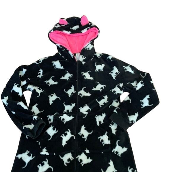 Forever 21 Black and Hot Pink Kitty Cat Union Suit - Picture 3 of 6